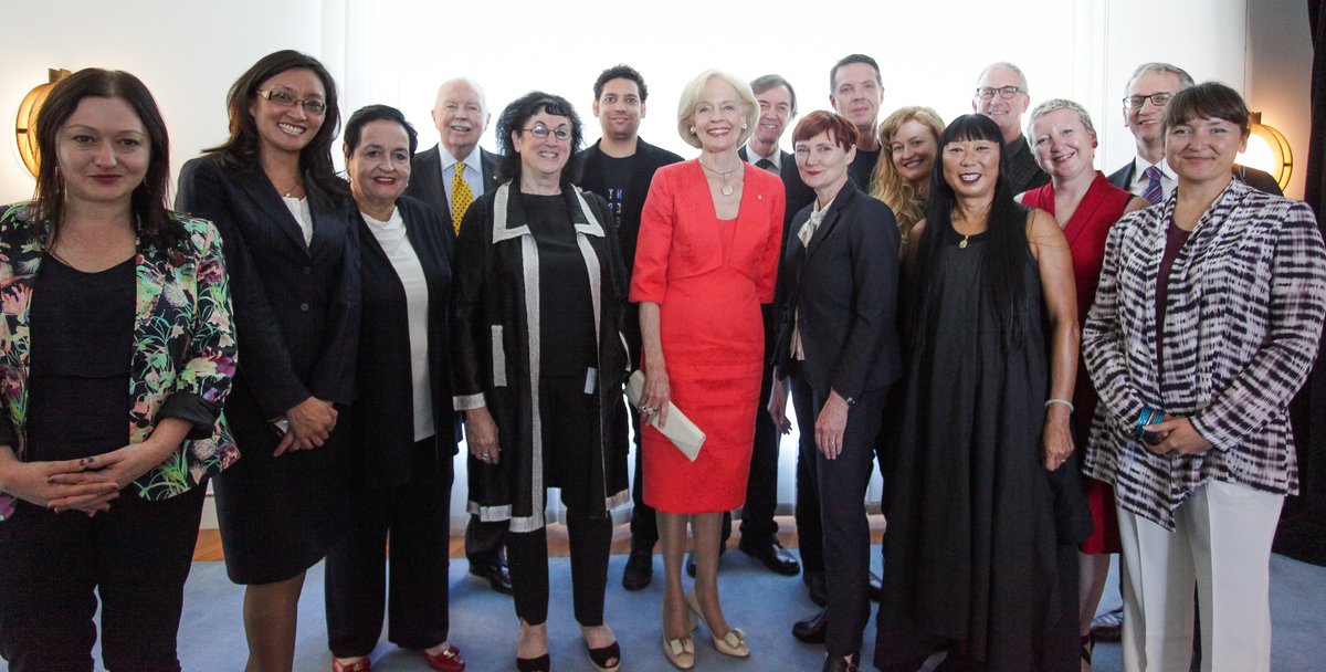 Dame Quentin Bryce AD CVO with NAVA's Board and Artists