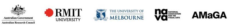 ARC, RMIT, Melbourne University, NAVA and AMaGA logos