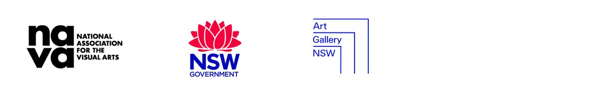 NAVA, Art Gallery of NSW and Create NSW logos