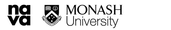NAVA and Monash University logos