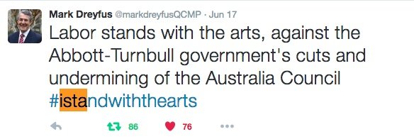 Mark Dreyfus I stand with the arts