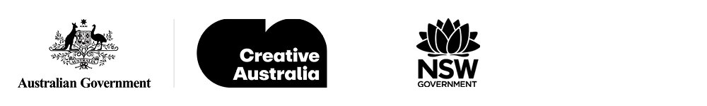 Logos for Creative Australia and Create NSW