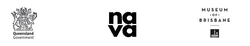 Queensland Government, NAVA and Museum of Brisbane logos